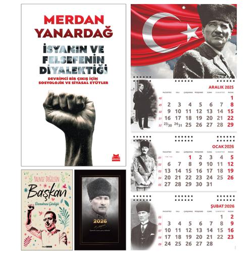 İsyanın ve Felsefenin Diyalektiği ve Yalnız Değilsin Başkan - Komutan Ajanda - Ayyıldız Duvar Takvimi