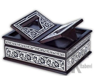 İç Kanat Sandıklı Siyah Kaplama Gümüş Kur'an-ı Kerim (Çanta Boy) (Cilt