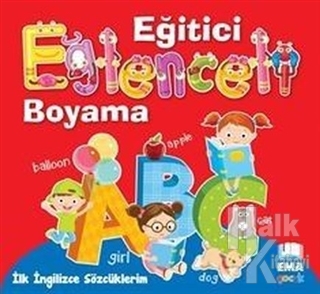 İlk İngilizce Sözcüklerim - Eğlenceli Eğitici Boyama - Halkkitabevi