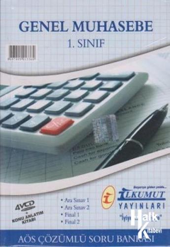 İlkumut AÖS Çözümlü Soru Bankası Genel Muhasebe 1. Sınıf (4 VCD + 1 Kitap)