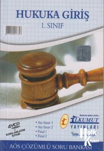 İlkumut AÖS Çözümlü Soru Bankası Hukuka Giriş 1. Sınıf (4 VCD + 1 Kitap)