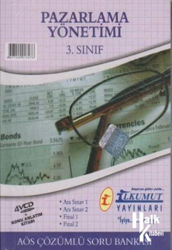 İlkumut AÖS Çözümlü Soru Bankası Pazarlama Yönetimi 3. Sınıf (4 VCD + 1 Kitap)