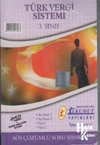 İlkumut AÖS Çözümlü Soru Bankası Türk Vergi Sistemi 3. Sınıf (4 VCD + 1 Kitap)