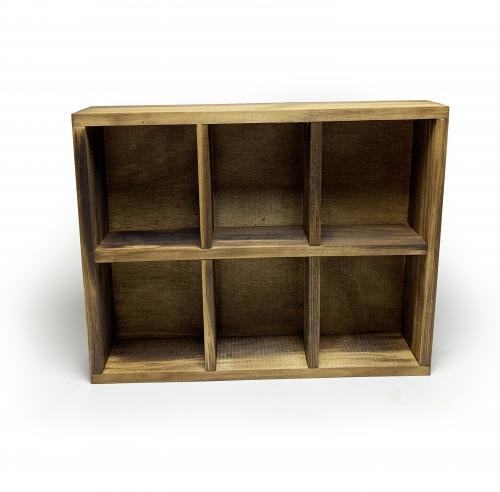 6 Gözlü Masif Ahşap Saksılık - Halkkitabevi