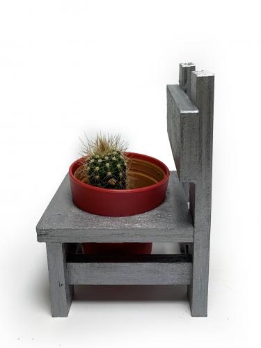 Lora Sandalye Gümüş Çiçeklik - Halkkitabevi