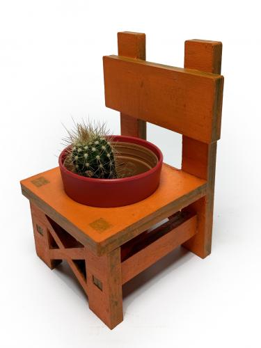 Lora Sandalye Turuncu Çiçeklik - Halkkitabevi