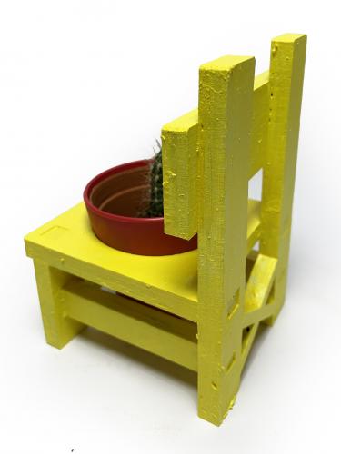 Lora Sandalye Sarı Çiçeklik - Halkkitabevi