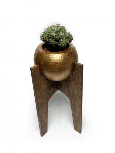 Akali Ahşap Ayaklı Beton Saksı Seri 3 - Halkkitabevi