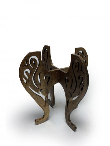 Mari Ahşap Ayaklı Beton Saksı Seri 1 - Halkkitabevi