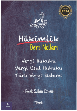 İmtiyaz Vergi Hukuku Vergi Usul Hukuku Türk Vergi Sistemi Hakimlik Der