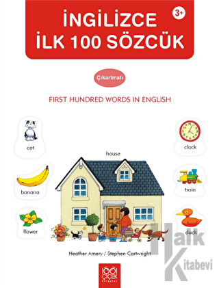İngilizce İlk 100 Sözcük Çıkartmalı - Halkkitabevi