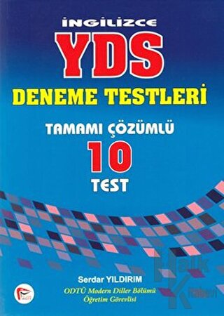 İngilizce YDS Deneme Testleri Tamamı Çözümlü 10 Test - Halkkitabevi