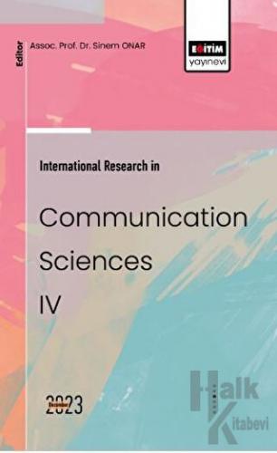 International Research in Communication Sciences IV - Halkkitabevi
