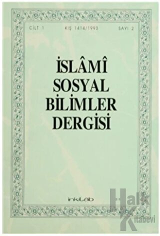 İslami Sosyal Bilimler Dergisi Cilt: 1 Sayı: 2