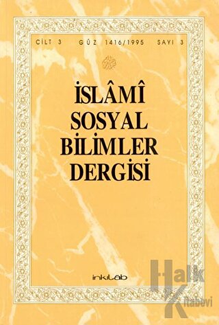 İslami Sosyal Bilimler Dergisi - Cilt 3 - Güz 1965 - Sayı 3 - Halkkita