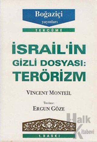 İsrail’in Gizli Dosyası: Terörizm - Halkkitabevi