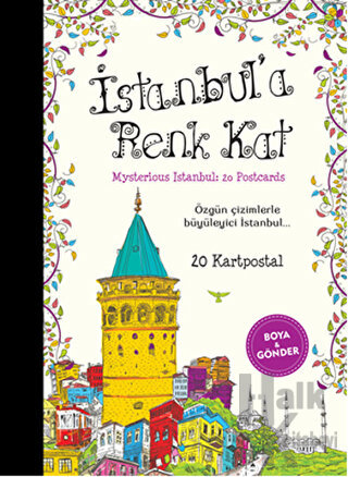İstanbul'a Renk Kat 20 Kartpostal