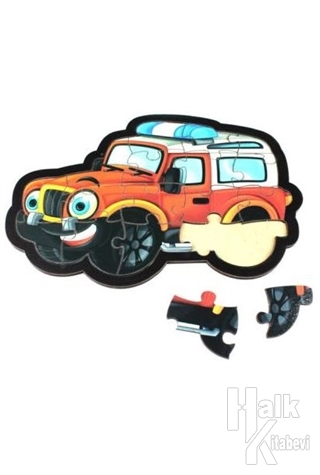 Jeep Ahşap Puzzle 17 Parça