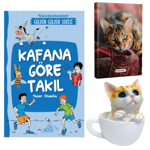 Kafana Göre Takıl - Şaşkın Kedi Planlama Defteri ve Fincanda Kedi Kumbara