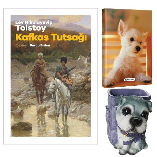 Kafkas Tutsağı - Tolstoy ve Dekoratif Köpek Kalemlik - Pamuk Şeker Planlama Defteri