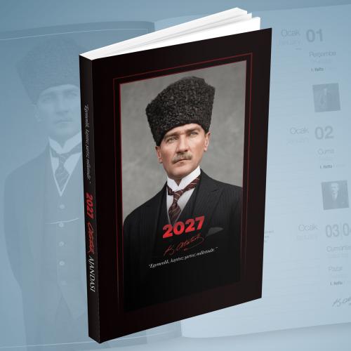 Kalpaklı 2027 Atatürk Ajandası - Halkkitabevi