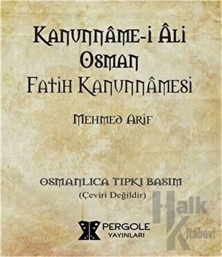 Kanunname-i Ali Osman - Fatih Kanunnamesi