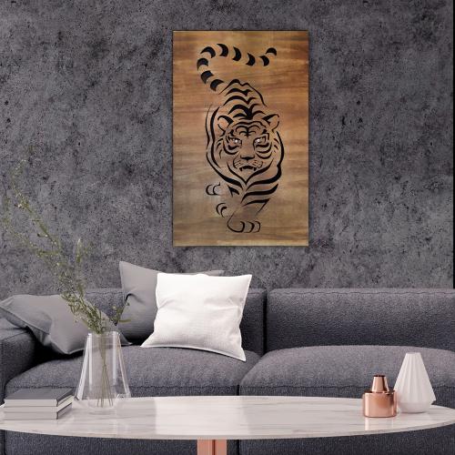 Kaplan Desenli Büyük Oyma Tablo - Halkkitabevi