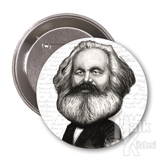 Karl Marx (Karikatür) - Rozet