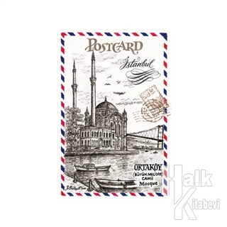 Kartpostal Ortaköy Camii - Halkkitabevi