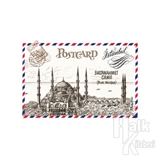 Kartpostal Sultanahmet Camii - Halkkitabevi