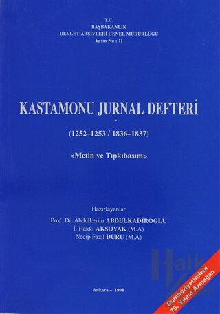 Kastamonu Jurnal Defteri (1252-1253 / 1836-1837)