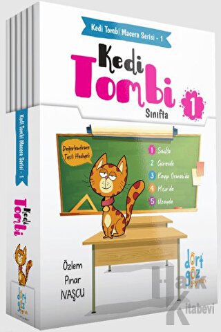 Kedi Tombi Macera Serisi 1 - 5 Kitap Takım - Halkkitabevi