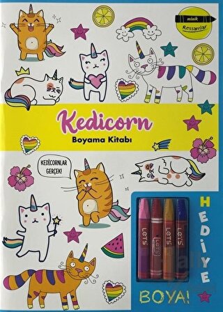 Kedicorn Boyama Kitabı - Minik Ressamlar