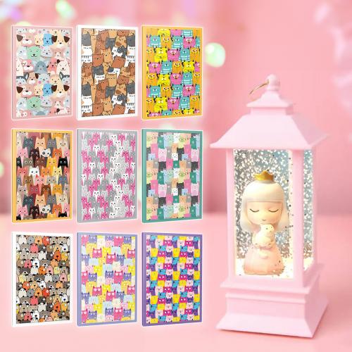 Kedili Defterler 9'lu Set ve Kedili Kız Gece Lambası - Halkkitabevi