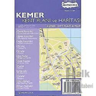 Kemer Kent Planı ve Haritası - Halkkitabevi