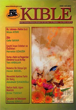 Kıble Kültür Edebiyat Düşünce Dergisi Sayı: 33