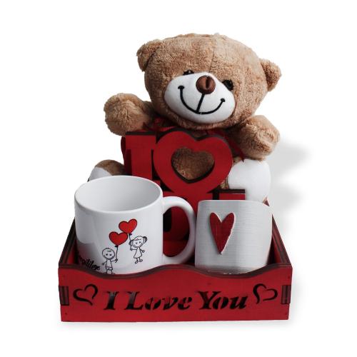 Kırmızı Kasalı Sevgililer Günü Hediye Seti, Kupa Bardaklı - Halkkitabe Kırmızı Kasalı Sevgililer Günü Hediye Seti, Kupa Bardaklı - Halkkitabe