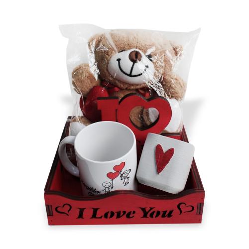 Kırmızı Kasalı Sevgililer Günü Hediye Seti, Kupa Bardaklı - Halkkitabe Kırmızı Kasalı Sevgililer Günü Hediye Seti, Kupa Bardaklı - Halkkitabe