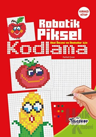 Kırmızı Kitap - Robotik Piksel Kodlama - Teleskop - Halkkitabevi