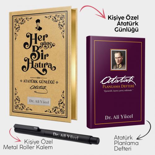Kişiye Özel - Atatürk Günlüğü - Önder Mor Planlama Defteri ve Metal Ro