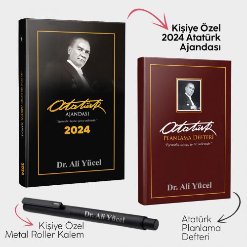 Kişiye Özel - Gazi Paşa 2024 Atatürk Ajandası - Gazi Paşa Bordo Planla