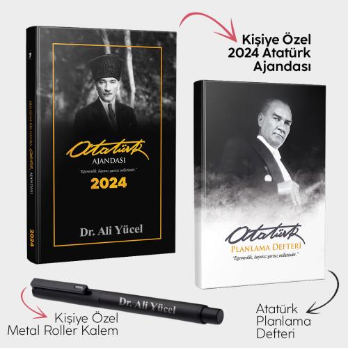 Kişiye Özel - Trablusgarp 2024 Atatürk Ajandası - Atatürk Planlama Def
