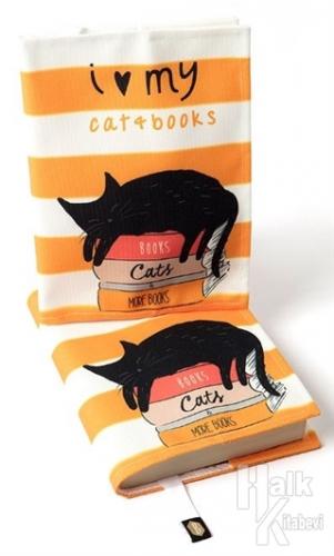 Kitap Kılıfı - Kitaplar Kediler