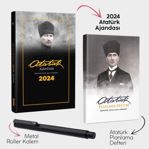 Komutan 2024 Atatürk Ajandası - Atatürk Planlama Defteri ve Metal Roll