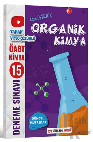 KPSS ÖABT 2024 Organik Kimya Video Çözümlü 15 Branş Deneme - Halkkitab