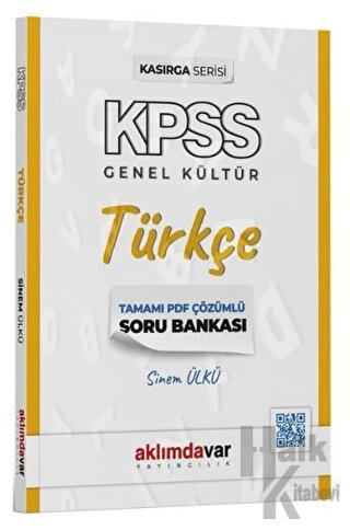 KPSS Türkçe Kasırga Soru Bankası PDF Çözümlü