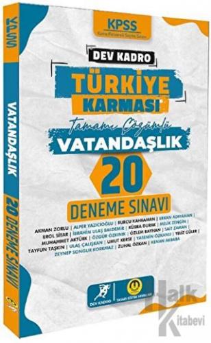 KPSS Vatandaşlık Dev Kadro Türkiye Karması 20 Deneme - Halkkitabevi
