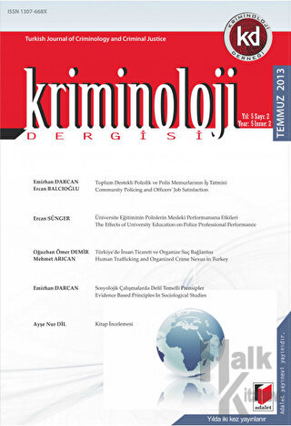 Kriminoloji Dergisi Yıl: 5 Sayı: 1 - Ocak 2013 - Halkkitabevi