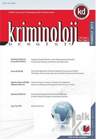 Kriminoloji Dergisi Yıl: 5 Sayı: 2 - Temmuz 2013 - Halkkitabevi