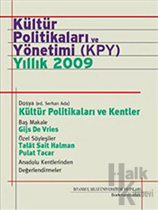 Kültür Politikaları ve Yönetimi (KPY) Yıllık 2009 - Halkkitabevi